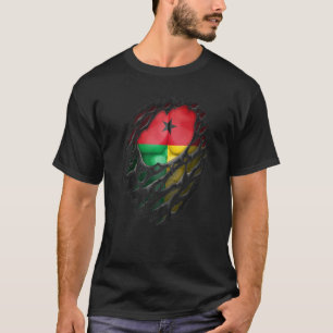 Stolze Bissau-Guineische Wurzeln zerrissen Guinea- T-Shirt