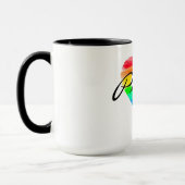 Stolze Blended-Malerherz-Regenbogen Tasse (Links)