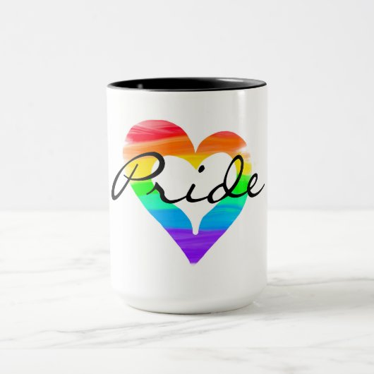 Stolze Blended-Malerherz-Regenbogen Tasse (Zentrum)
