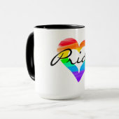 Stolze Blended-Malerherz-Regenbogen Tasse (Vorderseite Links)