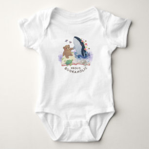 Stolze Buchsüchtige: Magie der Bücher Illustration Baby Strampler