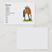 Stolze Bucht-PferdeVisitenkarte Visitenkarte (Vorne/Hinten)