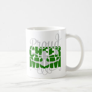 Stolze Cheer-Mom in Grün Kaffeetasse