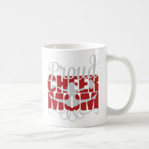 Stolze Cheer-Mom in Rot Kaffeetasse