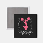 Stolze Cheer-Oma Großmutter Cheerleading-Geschenke Magnet (Vorderseite/Rückseite)