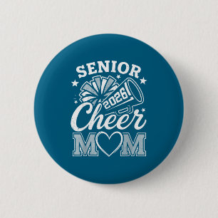 Stolze Cheerleader-Mutter Klasse 2026 Grafik Kunst Button