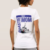 Stolze Coastie Mama/Boot T-Shirt (Rückseite)