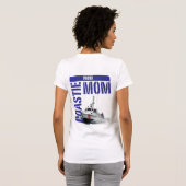 Stolze Coastie Mama/Boot T-Shirt (Schwarz voll)