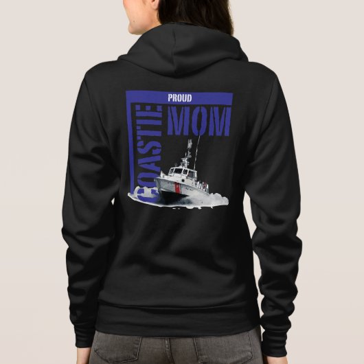 Stolze Coastie Mama/BootHoodie Hoodie (Rückseite)