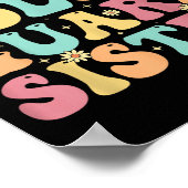 Stolze Color Guard Schwester - Groovy Colorguards Poster (Ecke)