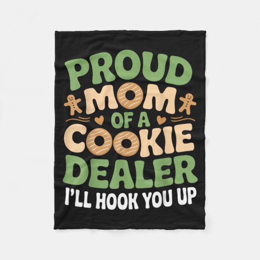 Stolze Cookie-Händlerin Mama lustige Backmama Dess Fleecedecke (Vorderseite)