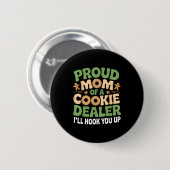 Stolze Cookie-Händlerin Mama lustiges Backen Mama  Button (Vorne & Hinten)