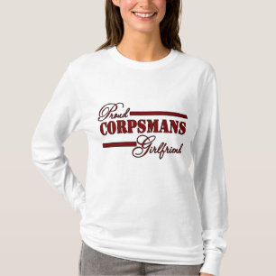 Stolze Corpsmans Freundin (rotes n-Schwarzes) T-Shirt