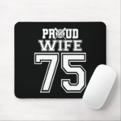 Stolze Cricket-Frau Nummer 75 Mousepad (Mit Mouse)