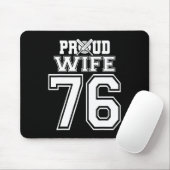 Stolze Cricket-Frau Nummer 76 Mousepad (Mit Mouse)