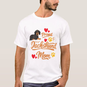 Stolze Dachshund-Mama Süßer Wiener Hund Geschenk T-Shirt