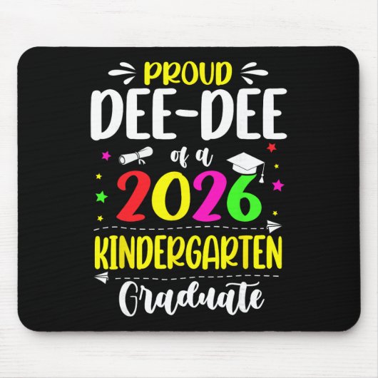 Stolze Dee-dee Cl Absolvent des Kindergartens 2026 Mousepad (Vorne)