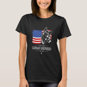 Stolze Deutsche Schäferhund-Mutter Amerikanische F T-Shirt