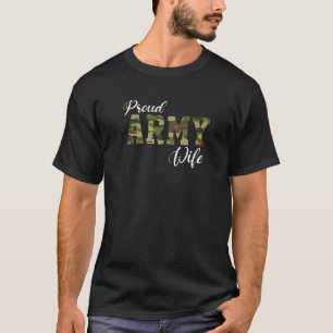 Stolze Ehefrau der Armee für die militärische Ehef T-Shirt