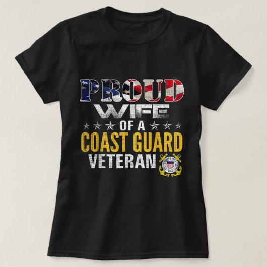 Stolze Ehefrau einer altgedienten amerikanischen K T-Shirt (Design vorne)