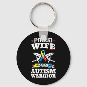 Stolze Ehefrau eines autistischen Kriegers Schlüsselanhänger