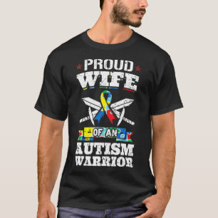 Stolze Ehefrau eines autistischen Kriegers T-Shirt