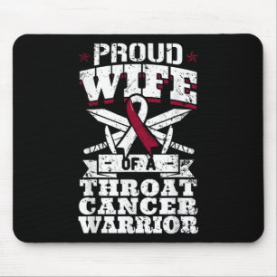 Stolze Ehefrau eines Krebserkrankungskriegers Mousepad