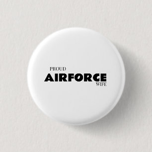 Stolze Ehefrau eines Luftwaffenangehörigen Button