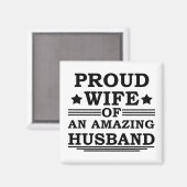 stolze Ehefrau eines phantastischen Ehemanns Magnet (Vorderseite/Rückseite)