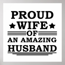 stolze Ehefrau eines phantastischen Ehemanns Poster