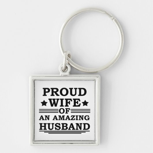 stolze Ehefrau eines phantastischen Ehemanns Schlüsselanhänger (Vorne)