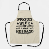 stolze Ehefrau eines phantastischen Ehemanns Schürze (Vorderseite)