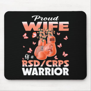 Stolze Ehefrau eines RSD-Crps-Krieger-Sensibilisie Mousepad