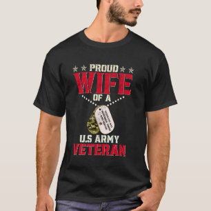 Stolze Ehefrau eines U.S. Army Veteranen, Veterans T-Shirt