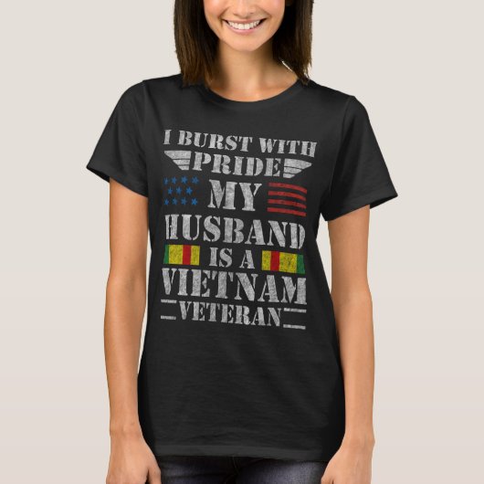 Stolze Ehefrau eines Vietnam-Veteranen-Ehemann-T - T-Shirt (Vorderseite)