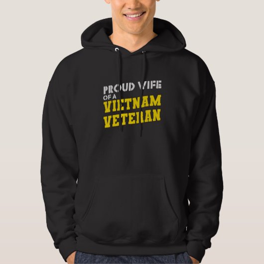 Stolze Ehefrau eines vietnamesischen Veteranen Hoodie (Vorderseite)