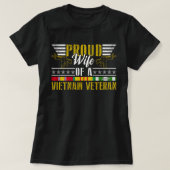 Stolze Ehefrau eines vietnamesischen Veteranen| Pr T-Shirt (Design vorne)