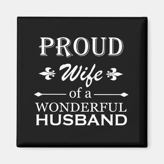 stolze Ehefrau eines wunderbaren Ehemanns Magnet (Vorne)