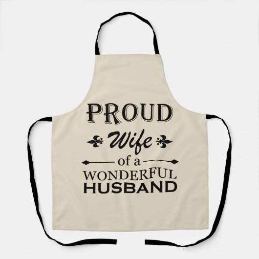 stolze Ehefrau eines wunderbaren Ehemanns Schürze (Vorderseite)
