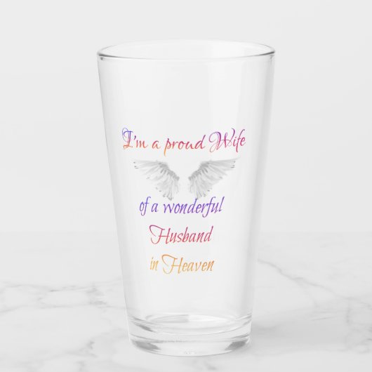 Stolze Ehefrau Glas (Vorderseite)