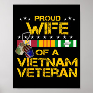 Stolze Ehefrau Vietnam-Veteran mein Mann Held Desi Poster