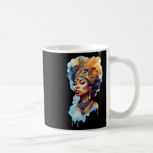 Stolze einheimische afroamerikanische Frau Spiritu Kaffeetasse