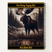 Stolze Elche in friedlicher Wildnis Notizblock (Rückseite)