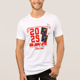 Stolze Eltern der Foto-Familie mit Abschluss 2025 Tri-Blend Shirt