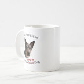 Stolze Eltern des australischen Bruchhundes Strike Kaffeetasse (Vorderseite Links)