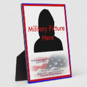 Stolze Eltern des Militärhüttenrahmens Fotoplatte (Seite)