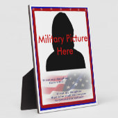 Stolze Eltern des Militärhüttenrahmens Fotoplatte (Seite)