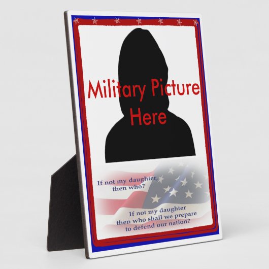 Stolze Eltern des Militärhüttenrahmens Fotoplatte (Seite)