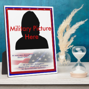 Stolze Eltern des Militärhüttenrahmens Fotoplatte