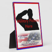 Stolze Eltern des Militärs Fotoplatte (Seite)